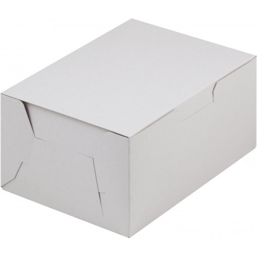 Коробка для пирожных (белая) 150х110х75 мм (50 шт)