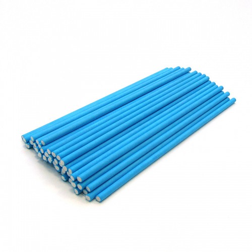 Палочки для кейк-попсов бумажные 15 см голубые 50 шт (2 шт)