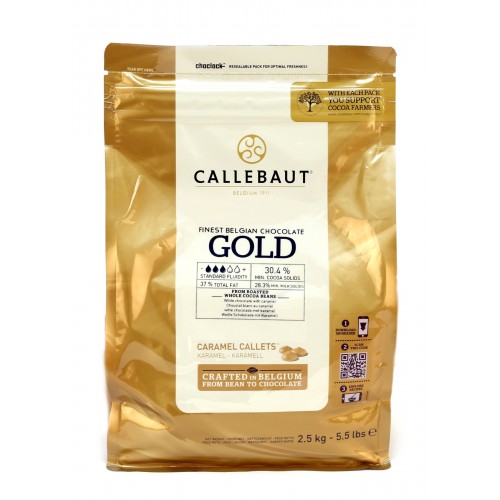 Шоколад "Callebaut Gold" со вкусом карамели 30,4% (2,5 кг)