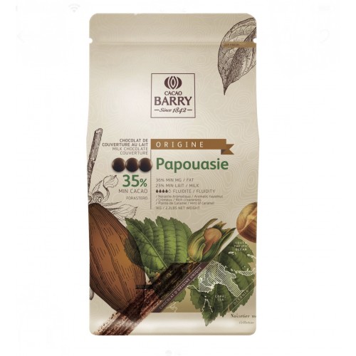 Шоколад молочный "Cacao Barry" Papouasie 35,7% (1 кг)