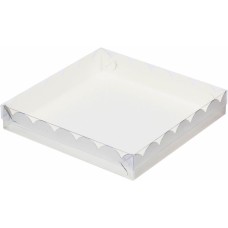 Коробка для печенья и пряников (белая) 200х200х35 мм (50 шт)