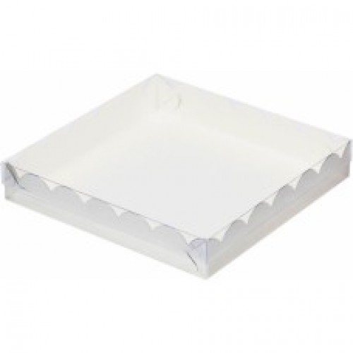 Коробка для печенья и пряников (белая) 200х200х35 мм (50 шт)