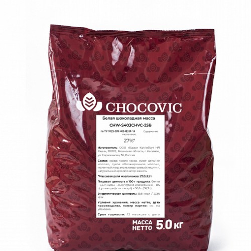 Шоколад "Chocovik" белый 27% (1,5 кг)
