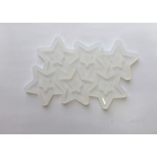 Форма для леденцов силикон "Звезды для шоколада" 6 ячеек 5 см (2 шт)
