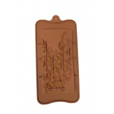 Форма для шоколада силикон "Плитка скалы" 21х10,5 см (5 шт)