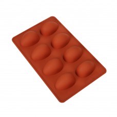 Форма для выпечки силикон "Яйцо" 8 ячеек 6,5х4,5 см (2 шт)