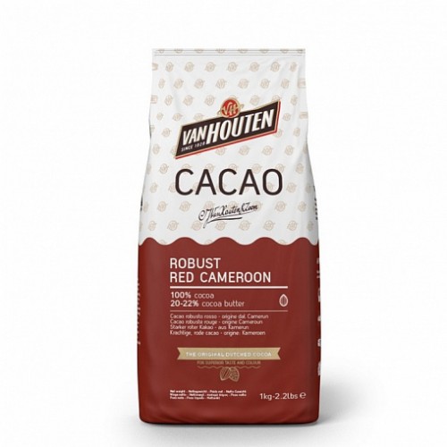 Какао/порошок алкализованный "Robust red Cameroon" 20-22% "VanHouten" (1 кг)