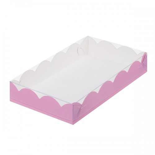 Коробка для печенья и пряников (розовая матовая) 200/120/35мм (50 шт)
