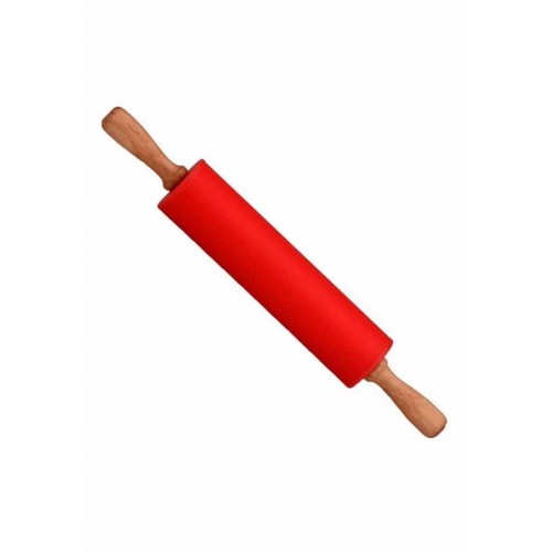 Скалка силикон с деревянной ручкой 38 см (2 шт)