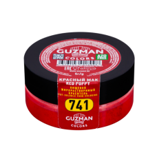 Краситель сухой "Guzman" жирорастворимый красный мак 5 гр (4 шт)