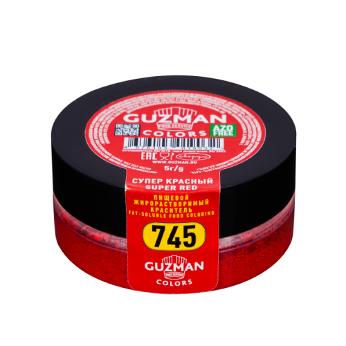 Краситель сухой "Guzman" жирорастворимый супер красный 5 гр (4 шт)