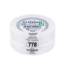 Краситель сухой "Guzman" жиро/водорастворимый белый 15 гр (4 шт)