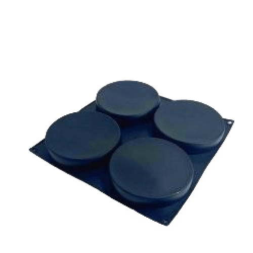 Форма для выпечки силикон "Диски" (4 ячейки) 14 см (2 шт)
