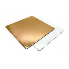 Подложка квадратная 250х250/1,5 мм (золото) 25 шт