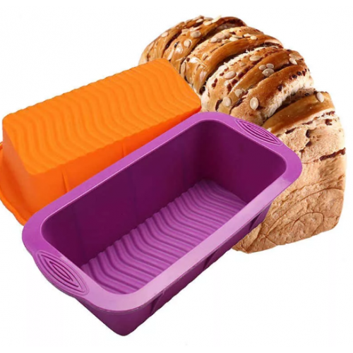 Форма для выпечки силикон "Хлеб, Полосы" 20х8х6 см (2 шт)