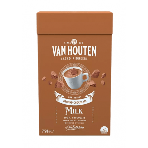 Порошок для горячего шоколада Ground Milk "VanHouten" молочный (750 гр)