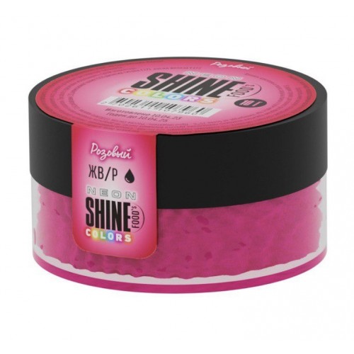 Краситель сухой "Shine" жиро/водорастворимый неон розовый (10 гр) 5 шт