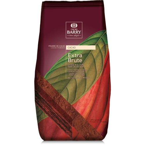 Какао порошок алкализованный Extra Brute "Cacao Barry" 22-24% (1 кг)