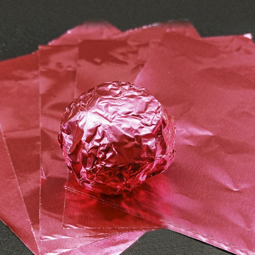 Фольга для конфет "Красная" 10х10 см (100 шт) (2 шт)
