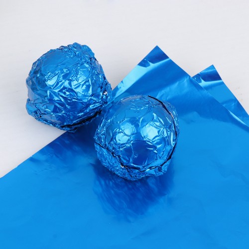 Фольга для конфет "Синяя" 10х10 см (100 шт) (2 шт)