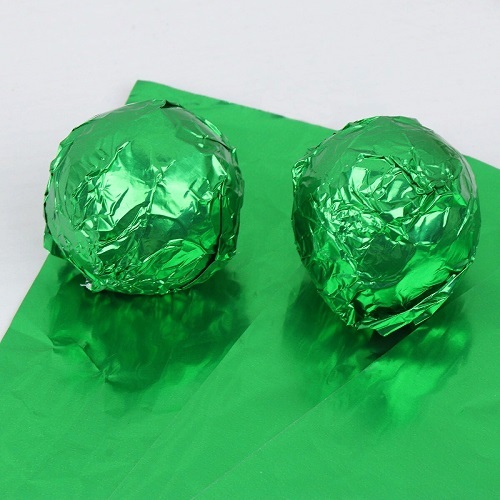 Фольга для конфет "Зеленая" 10х10 см (100 шт) (2 шт)