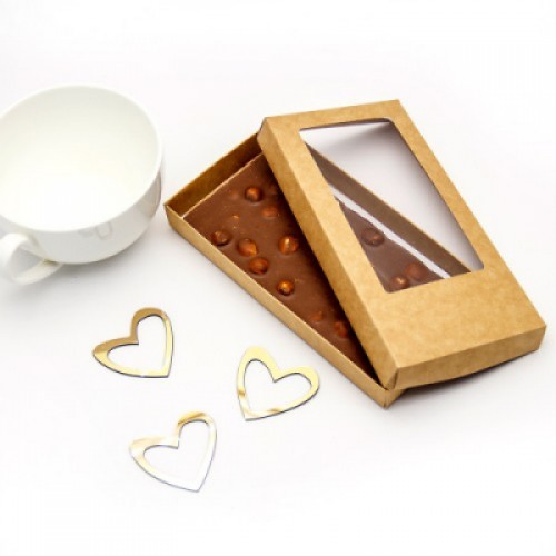 Коробка для шоколадной плитки (крафт) 180х90х17 мм (50 шт)
