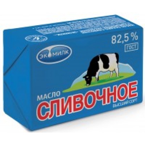 Масло сливочное "Экомилк" 82,5% 450 гр (20 шт)