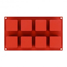 Форма для выпечки силикон "Кубик" 8 ячеек 5х5 см (2 шт)