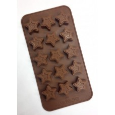Форма для шоколада и льда силикон "Звездочки" 15 ячеек 21х11 см (5 шт)