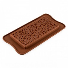 Форма для шоколада силикон "Плитка сердечки" 16х7,5 см (5 шт)