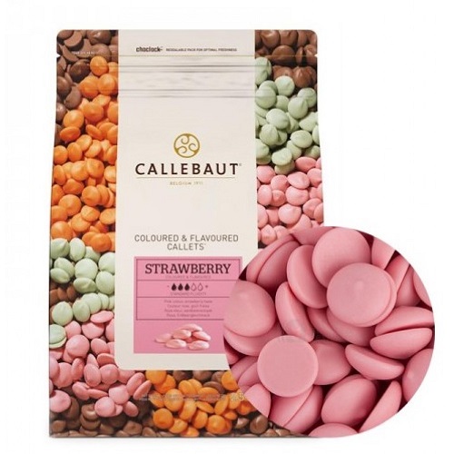 Шоколад "Callebaut" со вкусом клубники (2,5 кг)
