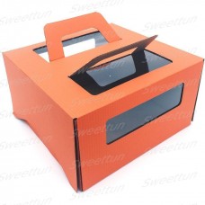 Коробка (ручка/окно) оранжевая 260-260-130 мм (20шт)
