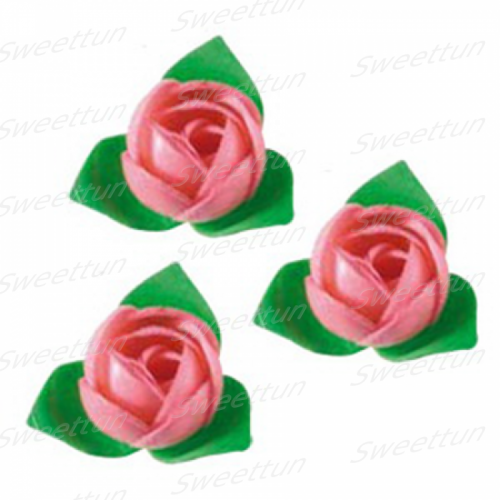 Вафельные цветы Розы розовые 200 шт