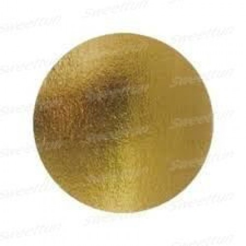 Подложка круглая 200/0,8мм (золото) 25 шт