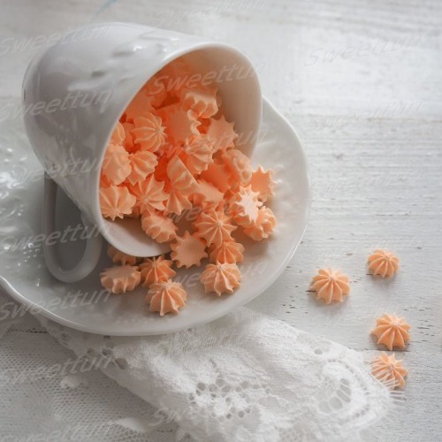 Сахарные фигурки "Мини-безе" персиковые 250 гр