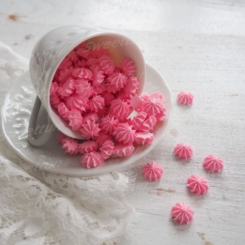 Сахарные фигурки "Мини-безе" розовые 250 гр