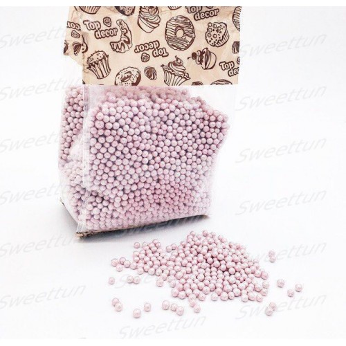 Посыпка шарики (розовый жемчуг) 700 гр (3 шт)