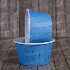 Капсула для маффинов голубая с ламинацией 50/40мм (100шт)