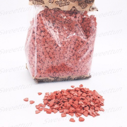 Посыпка "Сердечки" красные (750 гр) 3 шт