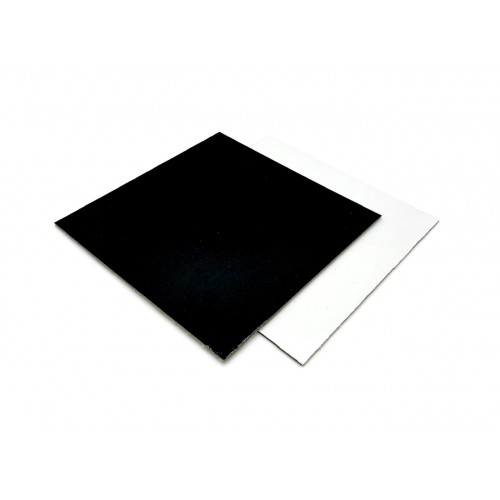 Подложка квадратная 200х200/2,5 мм (черная/белая) (25 шт)