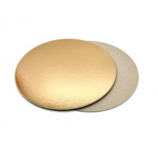 Подложка круглая 300/2,5 мм (золото) 25 шт